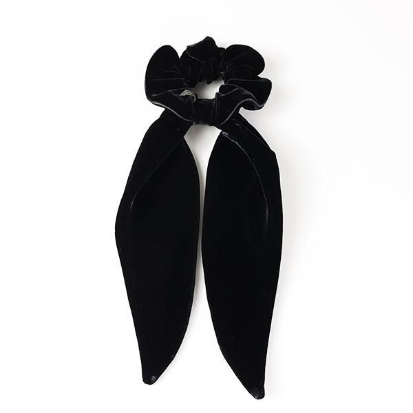 Alexandre de Paris アレクサンドルドゥパリ シュシュ LE VELOURS CLARA Scrunchie TCH-25T-A22 レディース ベロア リボン ヘアゴム ヘアアクセサリーの画像