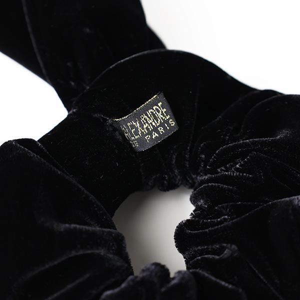 Alexandre de Paris アレクサンドルドゥパリ シュシュ LE VELOURS CLARA Scrunchie TCH-25T-A22 レディース ベロア リボン ヘアゴム ヘアアクセサリーの画像