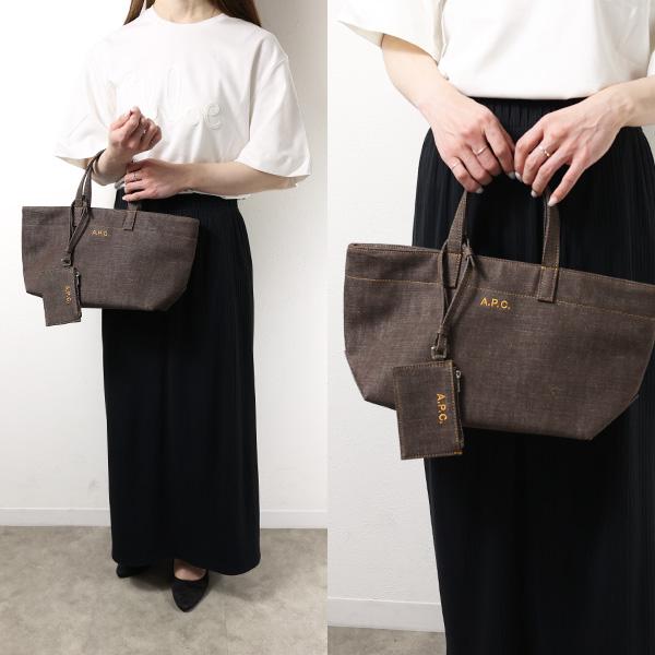 A.P.C. アーペーセー トートバッグ Le Drummer Small Canvas Bag COHLX F67045 レディース キャンバス コットン ポーチ付き ロゴ刺繍 鞄の画像