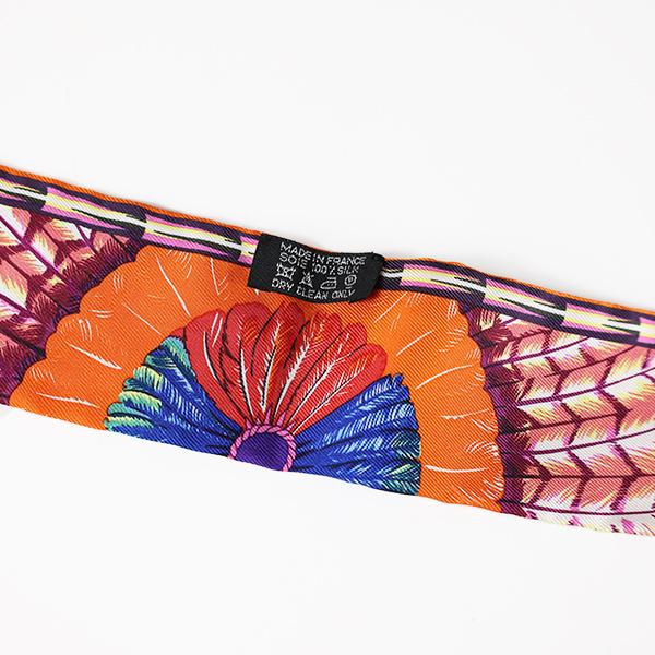 HERMÈS エルメス ツイリー ブラジル BRAZIL スカーフ タグあり HERMES（エルメス） 【中古品】HERMES ツイリー スカーフ Twilly Scarf