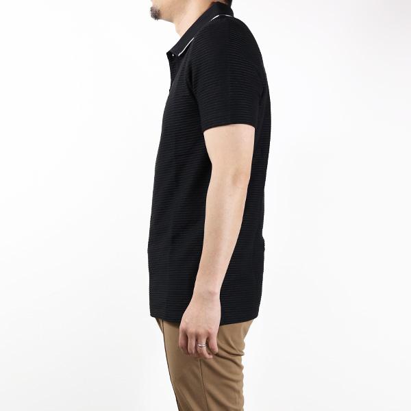 Calvin Klein（カルバン・クライン） ポロシャツ Raised Thin Stripe