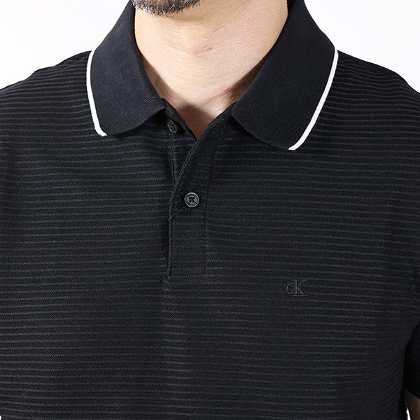 Calvin Klein（カルバン・クライン） ポロシャツ Raised Thin Stripe