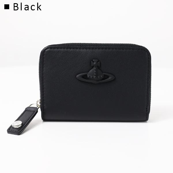 Vivienne Westwood ヴィヴィアンウエストウッド コインケース Zip Coin Case 5601000AW L00DW レディース レザー ラウンドファスナー 小銭入れ 3Dオーブの画像