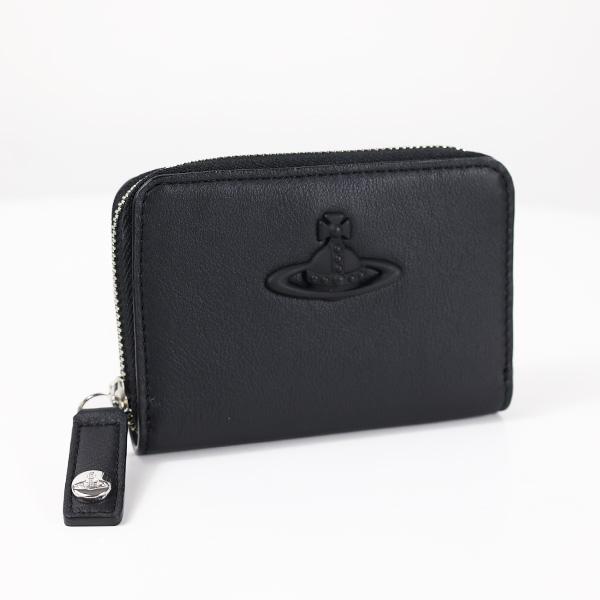 Vivienne Westwood ヴィヴィアンウエストウッド コインケース Zip Coin Case 5601000AW L00DW レディース レザー ラウンドファスナー 小銭入れ 3Dオーブの画像