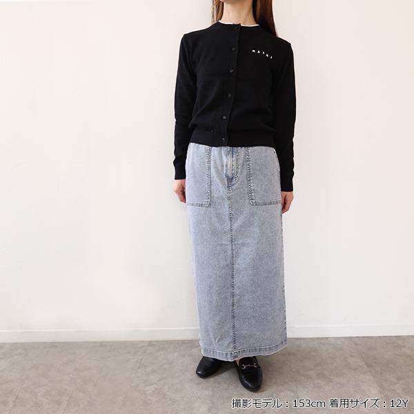 MARNI（マルニ） キッズ カーディガン Logo Crew Neck Cardigan M01740