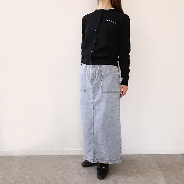 MARNIマルニ　2トーンアシンメトリーニットカーディガン MARNI（マルニ） キッズ カーディガン Logo Crew Neck Cardigan M01740