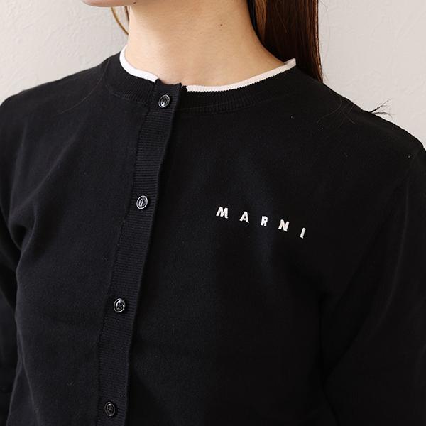 MARNI（マルニ） キッズ カーディガン Logo Crew Neck Cardigan M01740