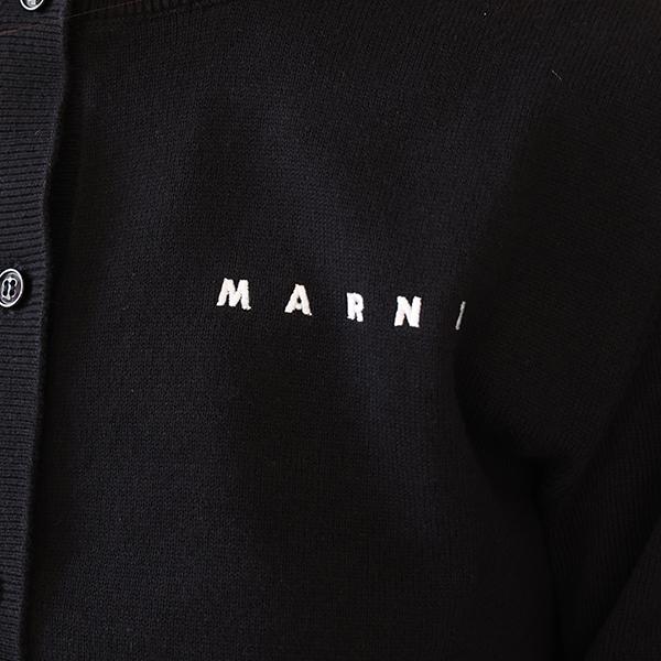 MARNI（マルニ） キッズ カーディガン Logo Crew Neck Cardigan M01740