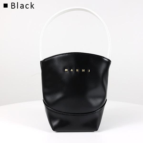 MARNI バケツ型かごバッグ ブラック MARNI（マルニ） キッズ ハンドバッグ Flower Basket Bag M01820 M00TK