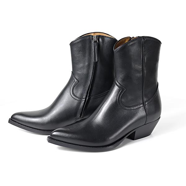 BUTTERO（ ブッテロ ）B8000 40 BUTTERO（ブッテロ） ショートブーツ FLEE Side Zip Western Boots