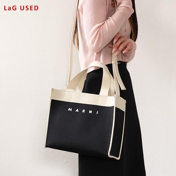 新品☆　MARNI マルニ トートバッグ ブラック ロゴ　ハンドバッグ MARNI（マルニ） 【中古品】MARNI トートバッグ Shopping Tote Bag