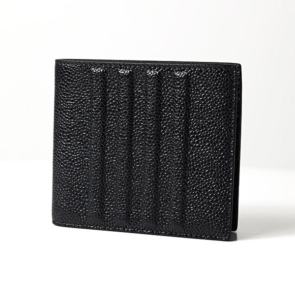 トムブラウン THOM BROWNE 二つ折り財布 黒 THOM BROWNE（トム ブラウン） 二つ折り財布 Bi-Fold Wallet MAW299A