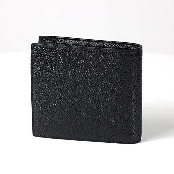 トムブラウン THOM BROWNE 二つ折り財布 黒 THOM BROWNE（トム ブラウン） 二つ折り財布 Bi-Fold Wallet MAW299A