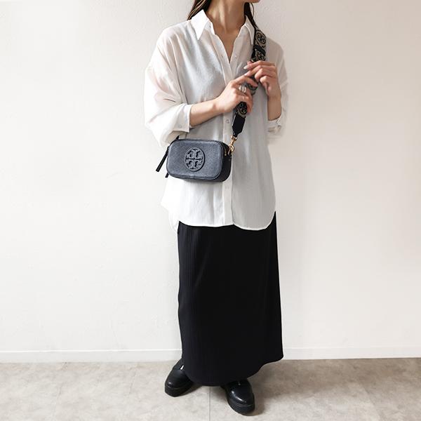 トリーバーチTory Burch ミラーストライプ ストロー クロスボディ