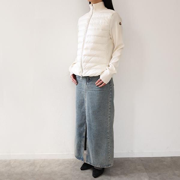 【希少】MONCLER ダウンコンビカーディガン ホワイト MONCLER（モンクレール） ダウンジャケット CARDIGAN L20939B00036