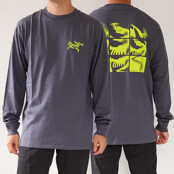 新品タグ付】アークテリクス Kragg SL 長袖Tシャツ 黒 Mサイズ ARC'TERYX（アークテリクス） Tシャツ Kragg SL Cotton Bird Tile