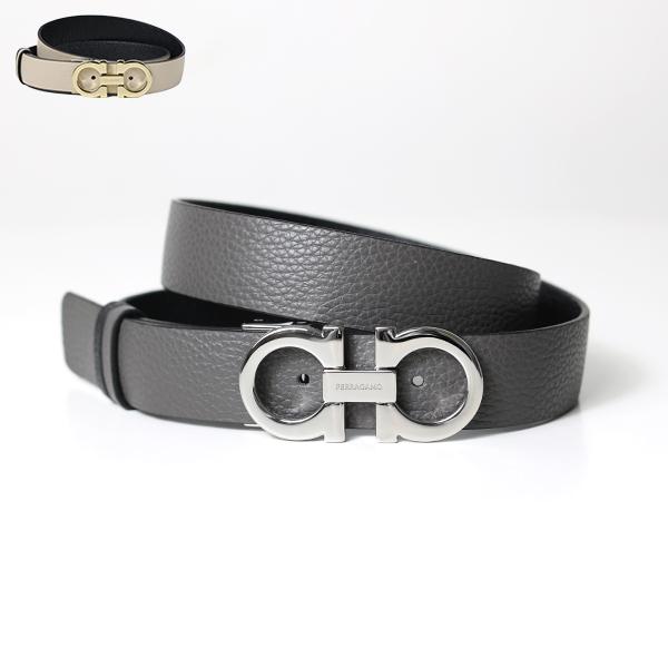 サルヴァトーレフェラガモ　ガンチーニ　レディースベルト　ブラック FERRAGAMO（フェラガモ） Salvatore Ferragamo サルヴァトーレ