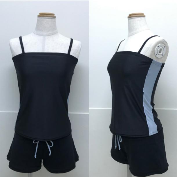 バレエウェア レオタードトップス レオトップ サイドライン 大人 レディース フィットネス ヨガ ダンス レッスン着 練習着 カップ付 黒 |  | 01