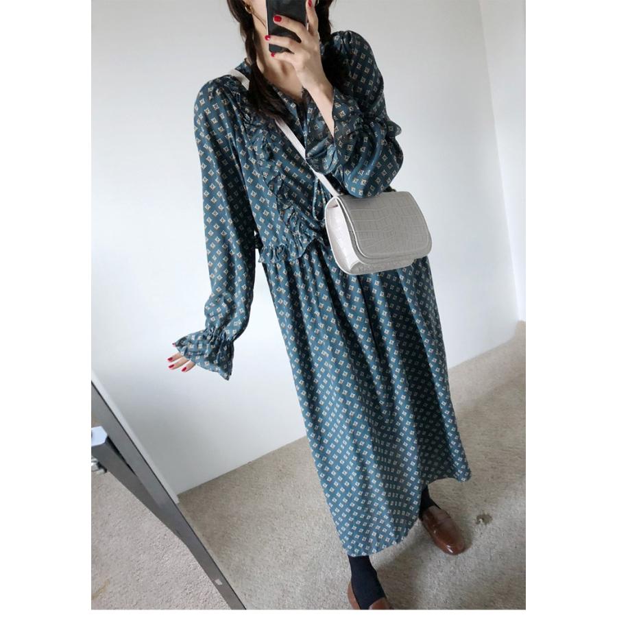 ワンピース レディース 柄物 柄 韓国スタイル 韓国ファッション おしゃれ 7648 Kkc107a 即納 1 5営業日 送料無料 メ込 7648 Kkc107a Lagemme 通販 Yahoo ショッピング