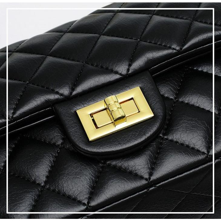 キルティング チェーンバッグ ショルダーバッグ リボンショルダー