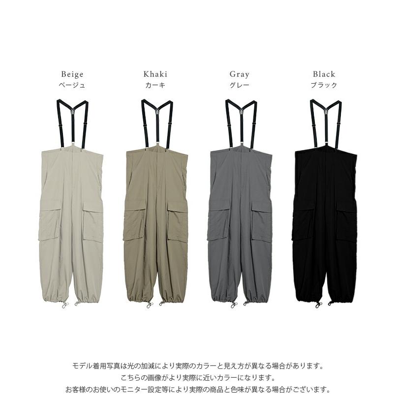 カーゴパンツ サスペンダー ボトムス ワイド メンズライク カジュアル