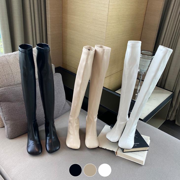 ニーハイブーツ ロングブーツ レディース ブーツ ロング丈 太ヒール カジュアル おしゃれ 可愛い Jjm 130 即納 1 5営業日 送料無料 宅込 Jjm 130 Lagemme 通販 Yahoo ショッピング