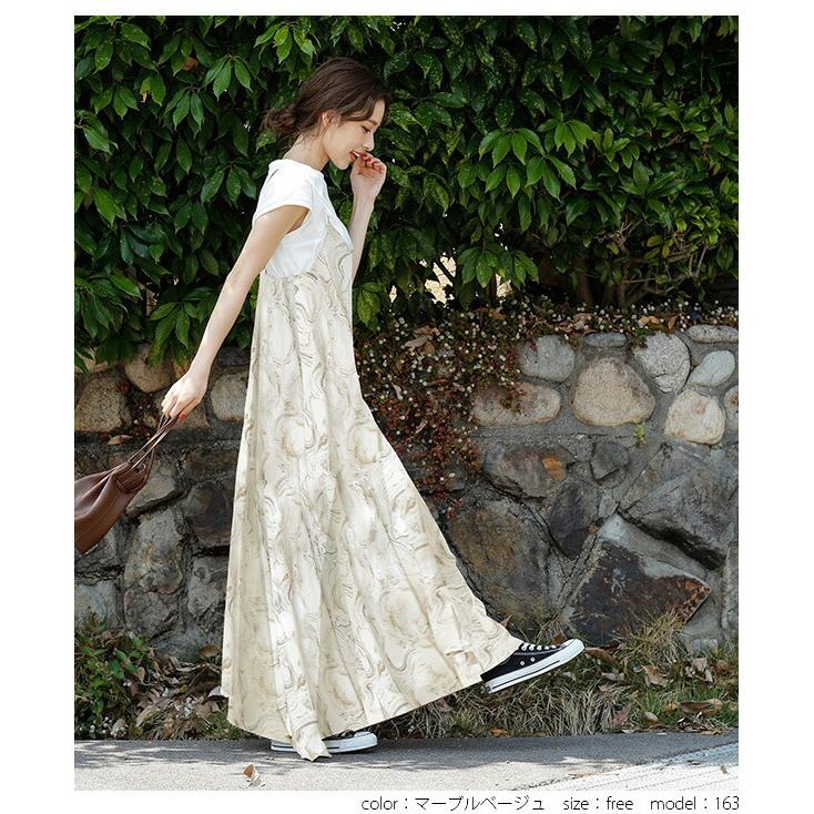 ワンピースキャミソールロング花柄フラワーキャミワンピ ワンピースキャミソールロング花柄フラワーキャミワンピ