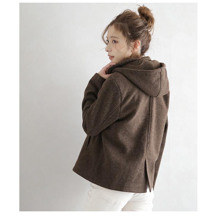 2way ショートコート コート レディース ショート フード ジャケット Lgww At2721 予約販売 11月30日入荷予定順次発送 送料無料 宅込 Lgww At2721 Lagemme 通販 Yahoo ショッピング