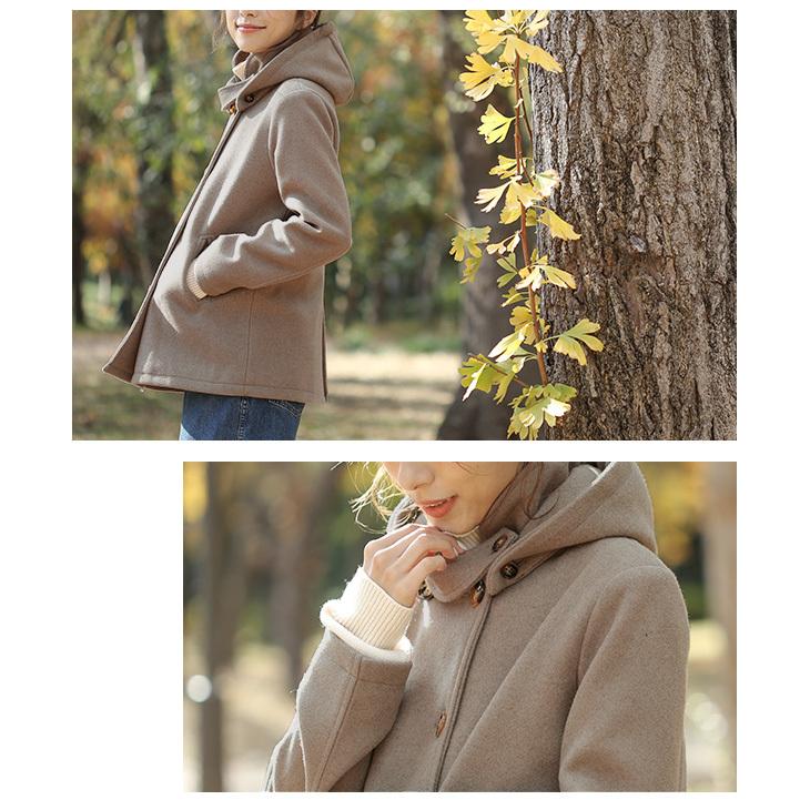 2way ショートコート コート レディース ショート フード ジャケット Lgww At2721 即納 2 5日 送料無料 宅込 Lgww At2721 Lagemme 通販 Yahoo ショッピング
