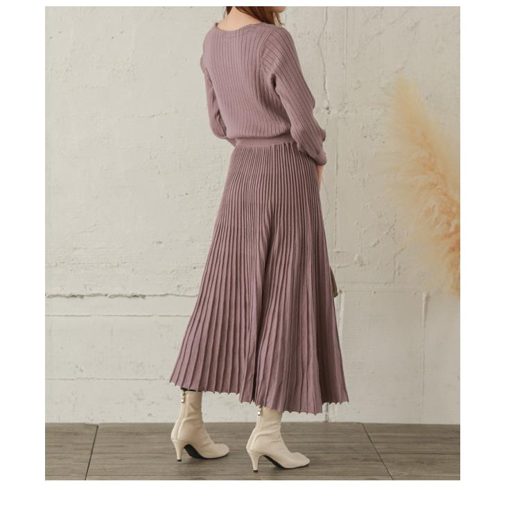 春ニットワンピース リブニットワンピース ワンピース レディース ニットワンピ Lgww At2737 即納 1 5営業日 送料無料 宅込 Lgww At2737 Lagemme 通販 Yahoo ショッピング