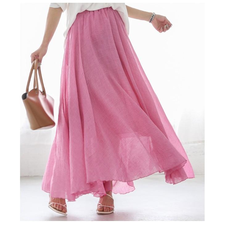 綿麻 リネンフレアスカート リネン ロングスカート フレア リネンスカート 高見え 亜麻 綿麻混 Lgww At3305 予約販売 5月13日入荷予定順次発送 メ込 Lgww At3305 Lagemme 通販 Yahoo ショッピング