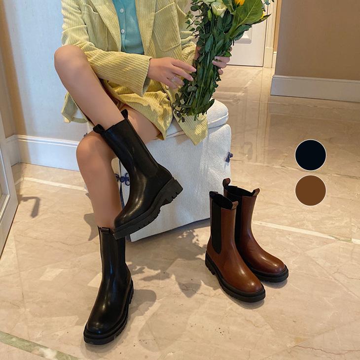 サイドゴア ブーツ ロングブーツ レディース ローヒール ロング丈 ミディアム カジュアル Lgww At3428 即納 2 5日 送料無料 宅込 Lgww At3428 Lagemme 通販 Yahoo ショッピング