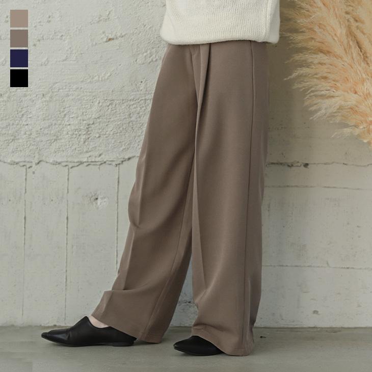 センタータック ワイドパンツ レディース ハイウエスト スラックス 楽ちん ゆったり Lgww At3669 即納 2 5日 送料無料 メ込 Lgww At3669 Lagemme 通販 Yahoo ショッピング