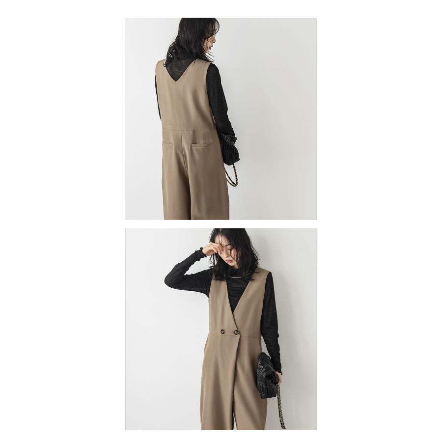 ラップ風 オールインワン サロペットレディース 大人カジュアル【lgww