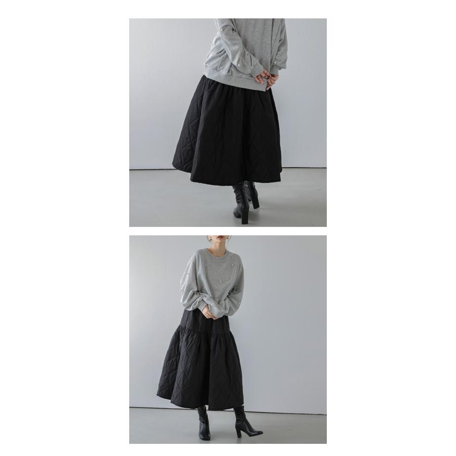 美品✨OMMO QUILTING TIERED SK キルティングスカート nouvellemoi（ヌーベルモイ）の「キルティングスカート