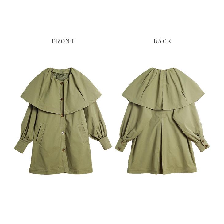 ショートトレンチコート アウター ケープ 【lsot205-366】【co25