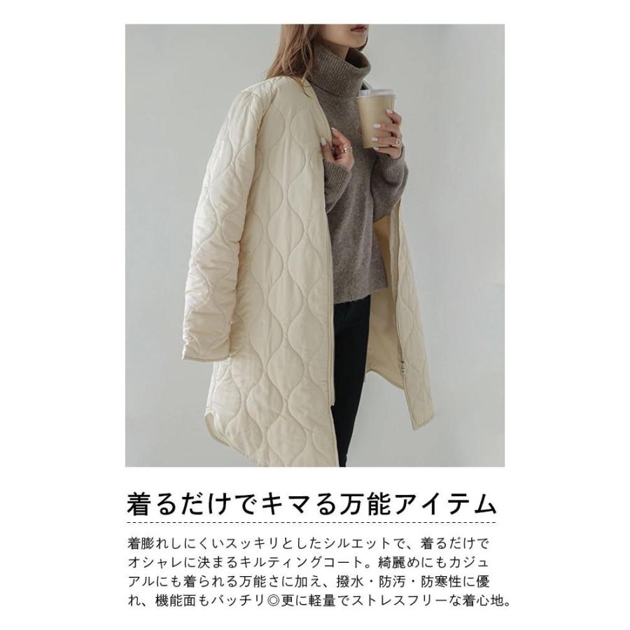 キルティングコート コート アウター レディース 撥水【lsot210-077