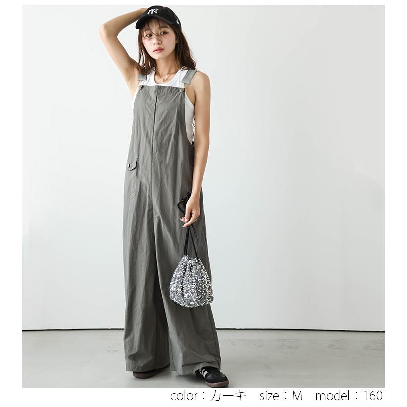 サロペット ワークサロペット ゆったり ワイドパンツ【lssrss24-368