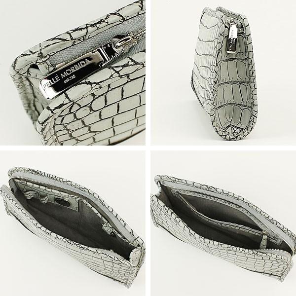PELLE MORBIDA ペッレモルビダ クラッチバッグ クロコダイルレザー PMO 