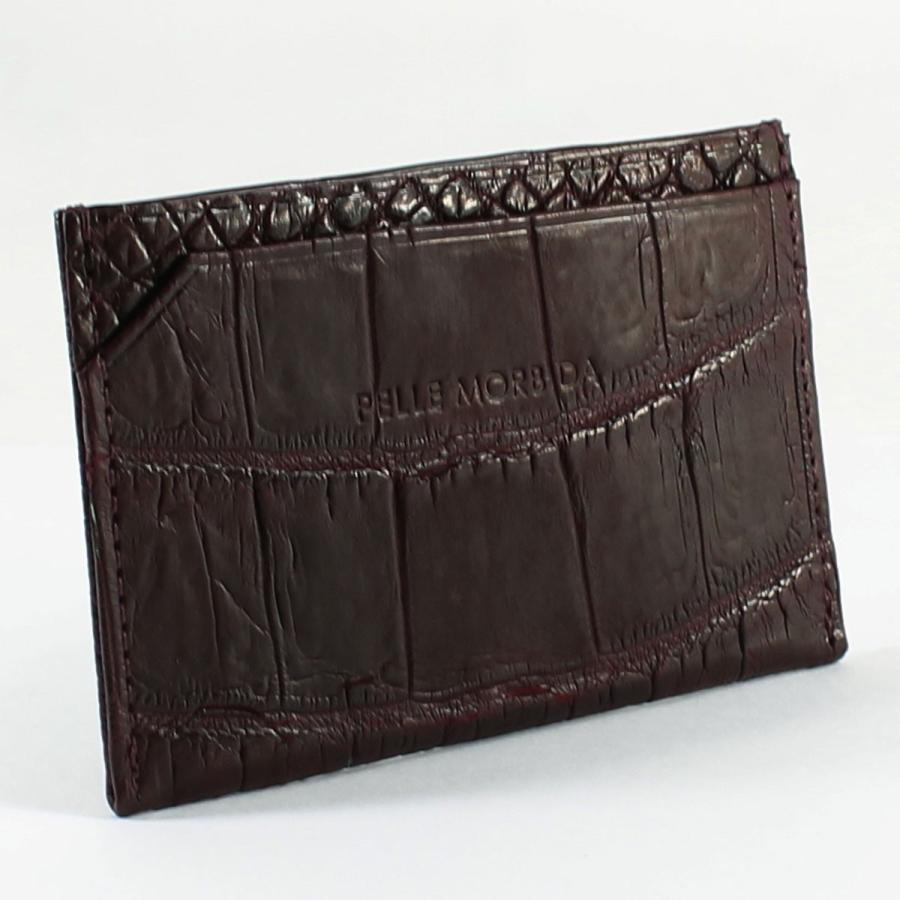 PELLE MORBIDA ペッレモルビダ カードケース クロコダイルレザー