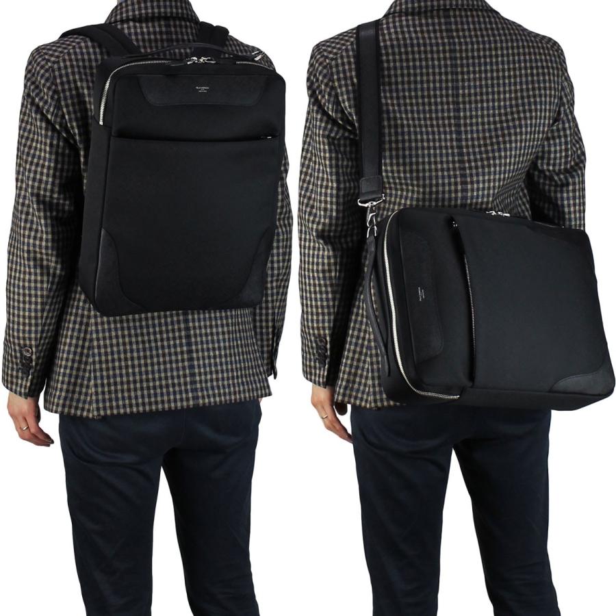 ペッレモルビダ ブリーフケース Capitano キャピターノ 型押しレザー リモンタナイロン 4wayバッグ Pelle Morbida Pmo Ca108 Blk Blk ブラック 10013369 ラグラグマーケット 通販 Yahoo ショッピング