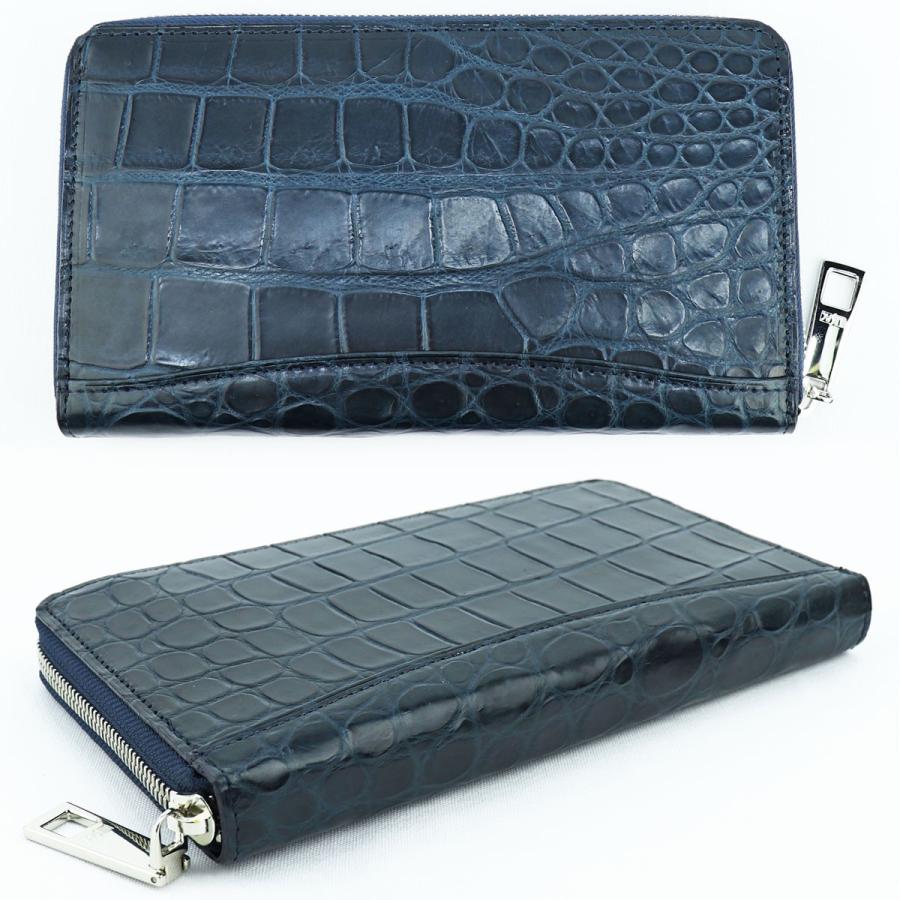 レザック 財布 クロコダイル ポロサス ラウンドジップ 長財布 LE'SAC