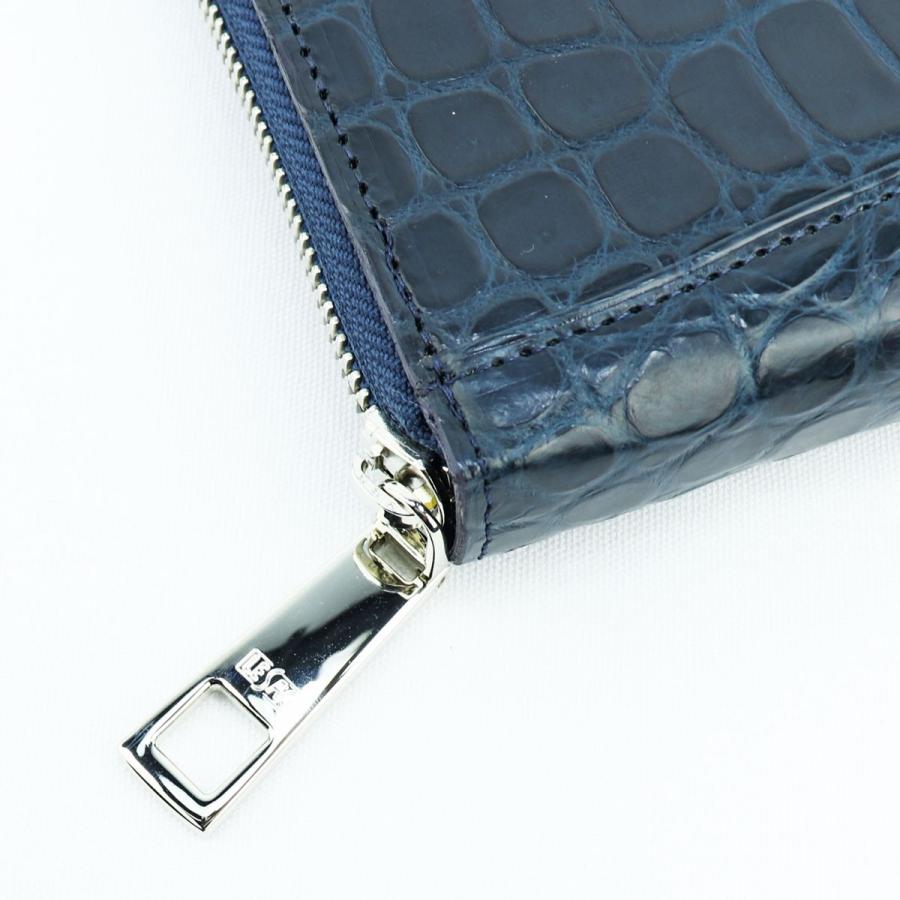 レザック 財布 クロコダイル ポロサス ラウンドジップ 長財布 LE'SAC