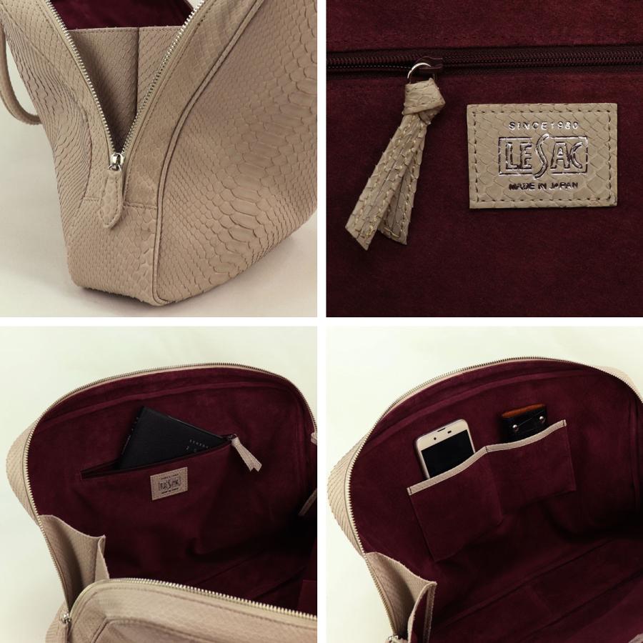 レザック ブリーフケース ダイヤモンドパイソン ブリーフケース LE'SAC ROMA TAUPE（トープ）返品交換不可の画像
