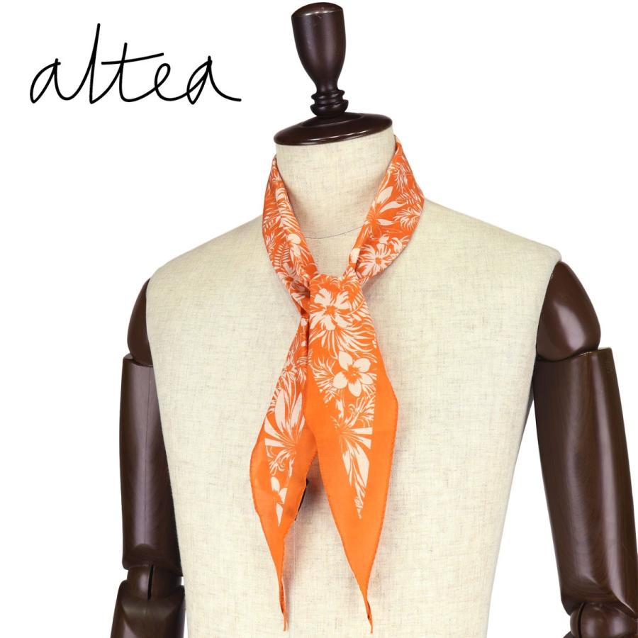 アルテア Altea メンズ 花柄 コットン シルク スカーフ Al191ua オレンジ ホワイト ラグラグマーケット 通販 Yahoo ショッピング
