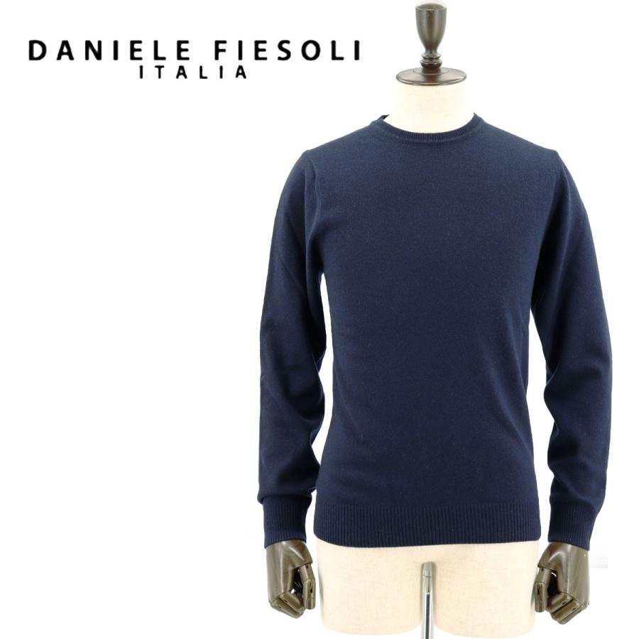 ダニエレフィエゾーリ Daniele Fiesoli メンズ エコカシミヤ ハイゲージニット クルーネック セーター Ws3000 0023 ネイビー ラグラグマーケット 通販 Yahoo ショッピング