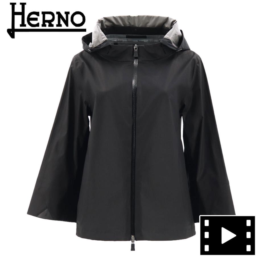 Herno Laminar レディース ラミナー 7分袖 ショートブルゾン アラバマ ヘルノ ラミナー レディース 9300 ブラック Alabama ラグラグマーケット Gi031dl Her Alabama