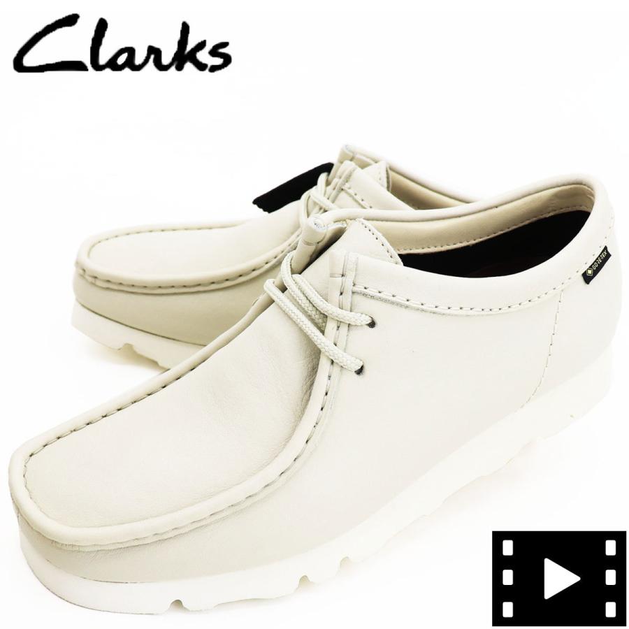 新品 クラークス オリジナルズ ブーツ メンズ ゴアテックス レザー ワラビー CLARKS ORIGINALS WALLABEE ホワイト GORETEX 今年の新作から定番まで！ WHITE CLK LEATHER 26160317 GTX