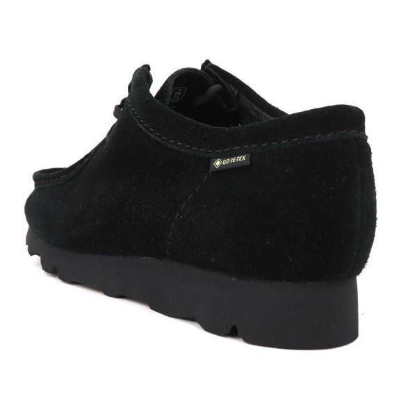 クラークス オリジナルズ メンズ ゴアテックス スエード ワラビー CLARKS ORIGINALS WALLABEE GTX CLK 26179251 BLACK SUEDE（ブラック）の画像