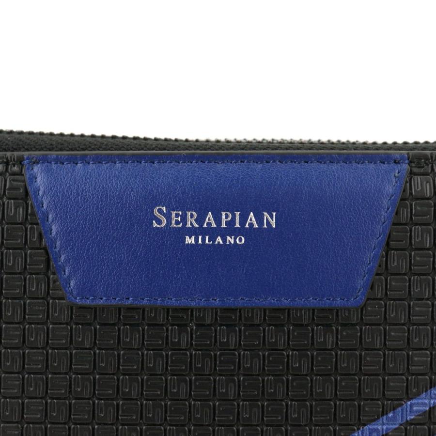 セラピアン ポーチ PVC型押し トラベルケース ポーチ TRAVEL COMPANION SRP SERAPIAN Stepan STP6231E 623121SP B07（ブラック×ブルー）返品交換不可｜laglagmarket｜04